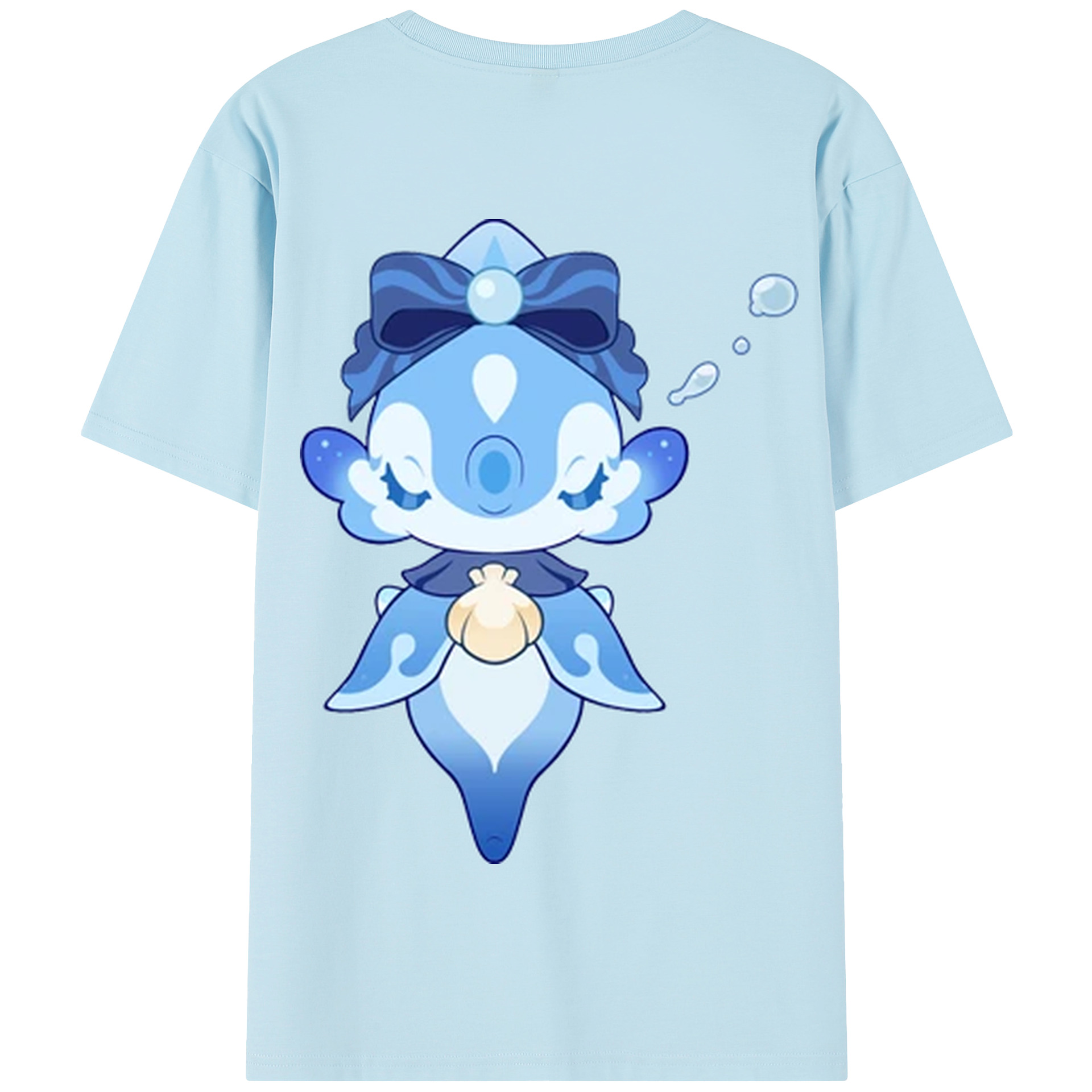 げんし神 フリーナ genshin Furina 綿100％半袖Tシャツ（背面プリント）